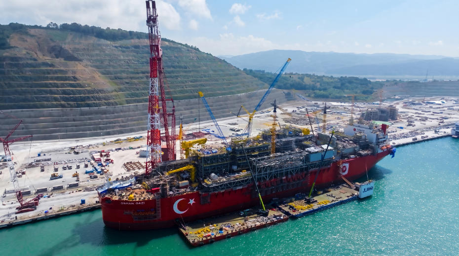 Osman Gazi Yüzer Üretim Platformu Kritik Aşamayı Tamamlıyor