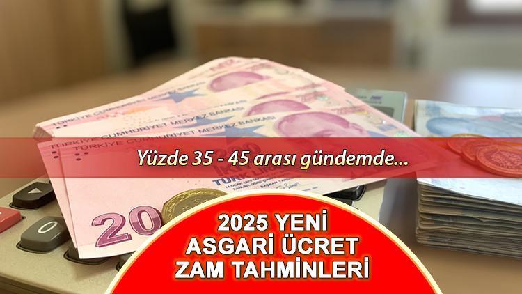 OCAK 2025 ASGARİ ÜCRET ARTIŞI – 6 TAHMİN TABLODA || Asgari ücret ne kadar ve yüzde kaç artacak? Tahminler netleşmeye başlıyor! İşte yüzde 25 ila 45 arasında tahmin edilen zam tablosu.